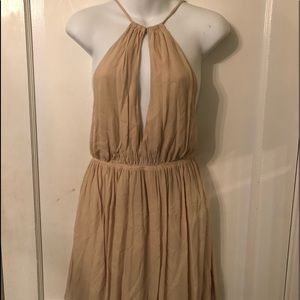 Nude Tobi Dress with Open Back